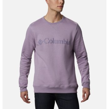 Columbia Sweater Heren, Logo Fleece Crew Paars, 50ELGKRAN